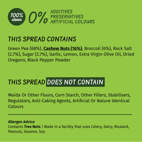 Simplify Foods Broccoli & Green Pea Spread